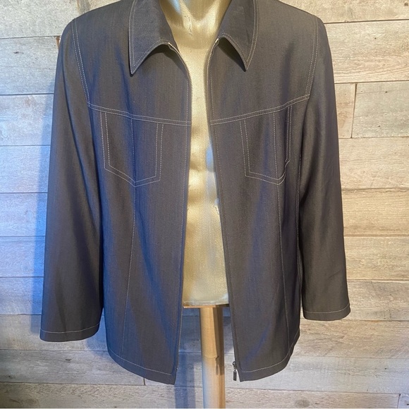 Vintage City Combi  by Delmod women’s zip up jacket in size 10 - Picture 8 of 10